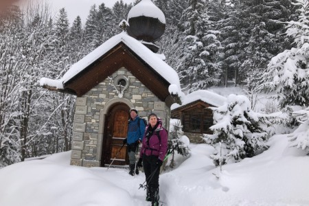 Gemütliche Schneeschuhwanderung zum
Maurer Schorsch Kreuzweg und Kapelle