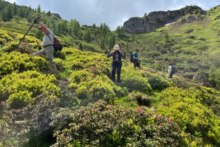 Gemeinsame Wanderung mit Toni sen.