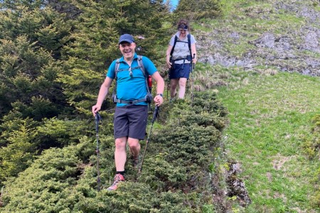 Gemeinsame Wanderung mit Toni sen.