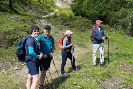 Gemeinsame Wanderung mit Toni sen.