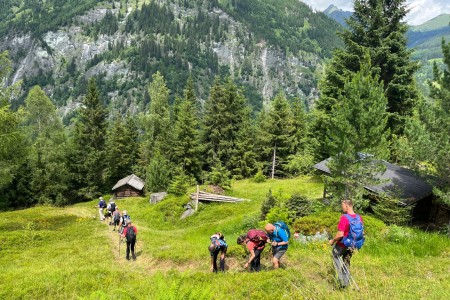 Geführte Wanderung mit Toni im Bereich der Hub Grundalm