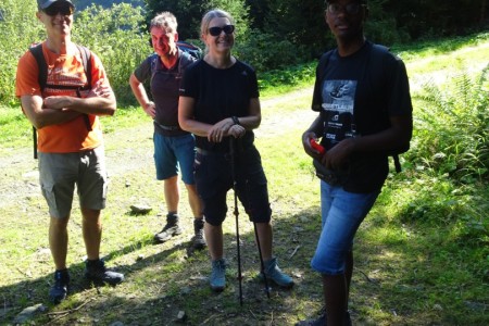 Wanderung mit Maria zur Hirschgrubenalm