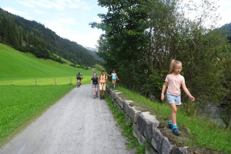 Familienspaziergang mit Dominik zu den Alpakas