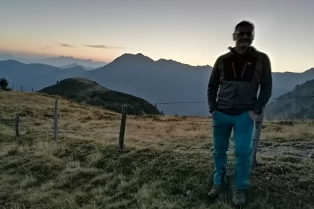 Sonnenaufgang Wanderung mit Matthias im Bereich der Loosbühelalm