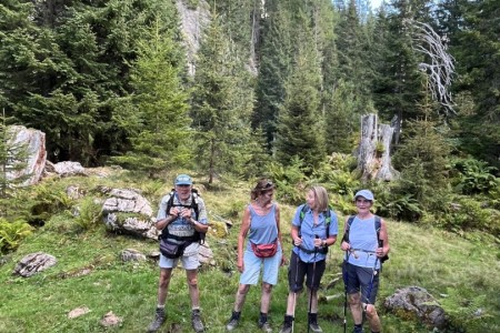 Wanderung mit Toni sen. über die Spatlacken zur Breitenebenalm