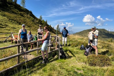 Wanderung mit Toni sen. über die Spatlacken zur Breitenebenalm