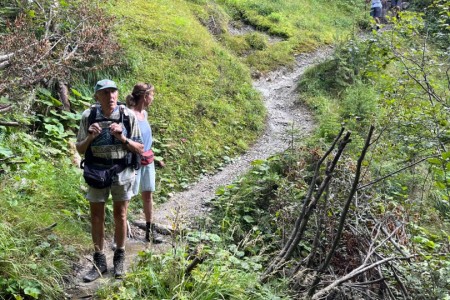 Wanderung mit Toni sen. über die Spatlacken zur Breitenebenalm