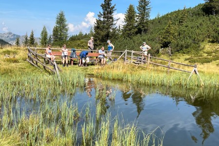 Wanderung mit Toni sen. über die Spatlacken zur Breitenebenalm