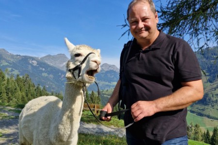 Alpakawanderung mit Karin