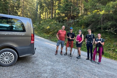 Wanderung mit Toni sen. zur Vorderkaseralm