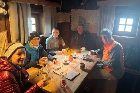 Wanderung mit Toni sen. und Melanie zur Karseggalm