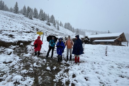 Wanderung mit Toni sen. und Melanie zur Karseggalm