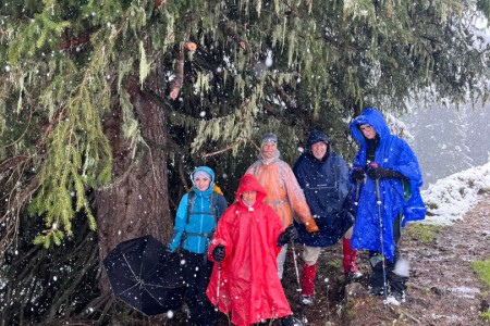 Wanderung mit Toni sen. und Melanie zur Karseggalm