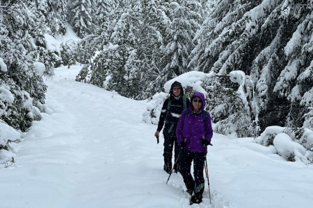 Schnee - Wanderung mit Toni im Bereich der Breitenebenalm