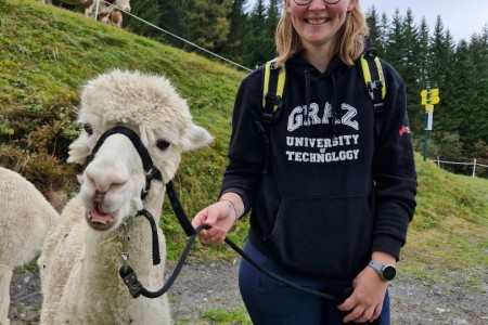 Alpakawanderung mit Karin