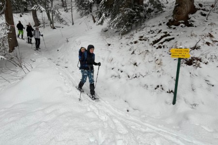 Geführte Schneeschuhwanderung mit Toni im Bereich der Breitenebenalm