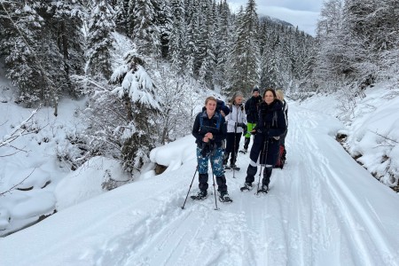 Geführte Schneeschuhwanderung mit Toni im Bereich der Breitenebenalm