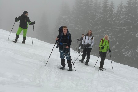 Geführte Schneeschuhwanderung mit Toni im Bereich der Breitenebenalm