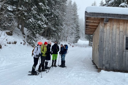 Geführte Schneeschuhwanderung mit Toni im Bereich der Breitenebenalm