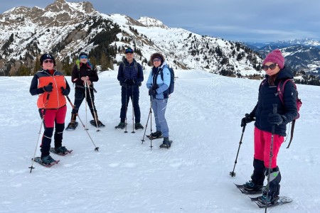 Schneeschuhwanderung mit Toni sen.