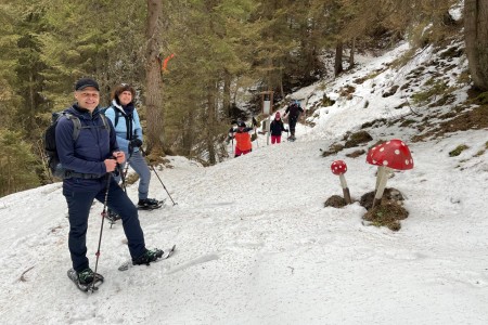 Schneeschuhwanderung mit Toni sen.