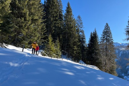 Geführte Schneeschuhwanderung mit Toni und Maria zur Breitenebenalm