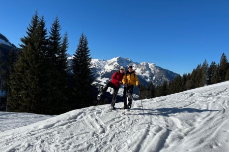 Geführte Schneeschuhwanderung mit Toni und Maria zur Breitenebenalm