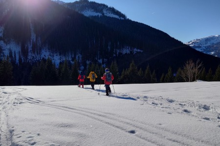 Geführte Schneeschuhwanderung mit Toni und Maria zur Breitenebenalm