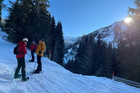 Geführte Schneeschuhwanderung mit Toni und Maria zur Breitenebenalm