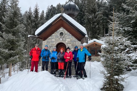 Schneeschuhwanderung mit Toni zum Maurer Schorsch Kapellenweg