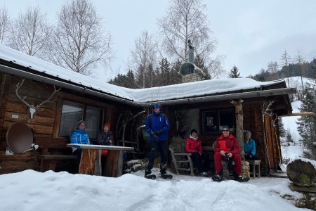 Schneeschuhwanderung mit Toni zum Maurer Schorsch Kapellenweg