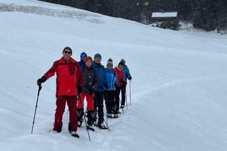 Schneeschuhwanderung mit Toni zum Maurer Schorsch Kapellenweg