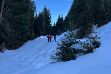 Schneeschuhwanderung mit Toni im Bereich der Grafenalm