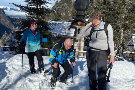 Schneeschuhwanderung mit Toni sen. zum Maurer Schorsch Kreuzweg