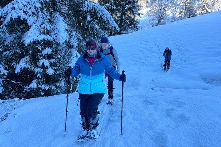 Schneeschuhwanderung mit Toni sen. zum Maurer Schorsch Kreuzweg