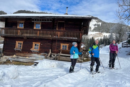 Schneeschuhwanderung mit Toni sen. zum Maurer Schorsch Kreuzweg