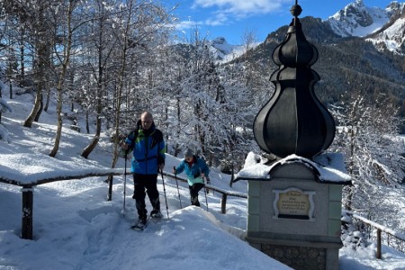 Schneeschuhwanderung mit Toni sen. zum Maurer Schorsch Kreuzweg