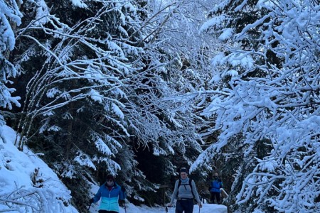 Schneeschuhwanderung mit Toni sen. zum Maurer Schorsch Kreuzweg