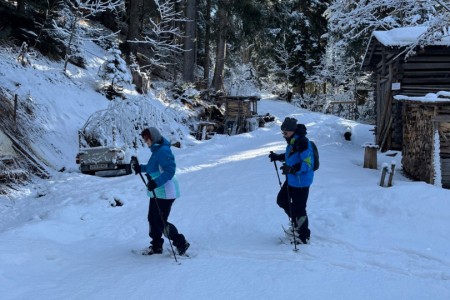 Schneeschuhwanderung mit Toni sen. zum Maurer Schorsch Kreuzweg