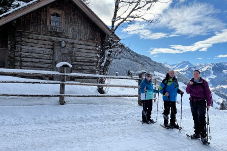 Schneeschuhwanderung mit Toni sen. zum Maurer Schorsch Kreuzweg