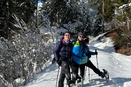 Schneeschuhwanderung mit Toni sen. zum Maurer Schorsch Kreuzweg