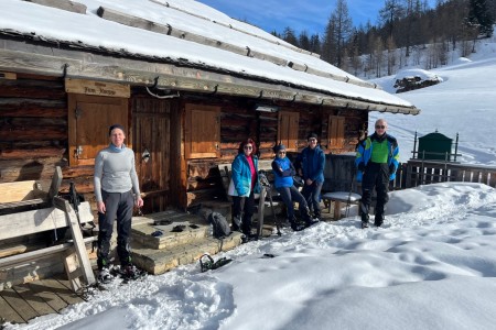 Schneeschuhwanderung mit Toni sen. zur Saukaralm