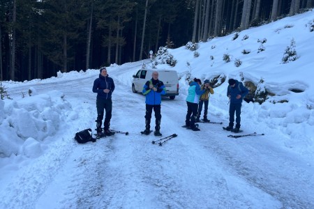 Schneeschuhwanderung mit Toni sen. zur Saukaralm