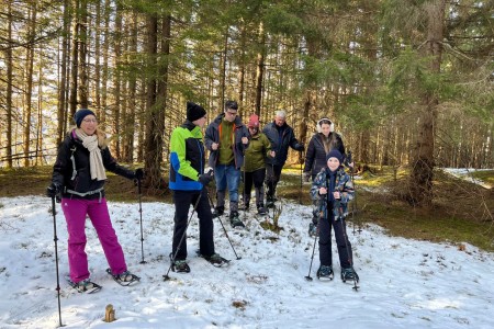 Schneeschuhwanderung mit Toni sen. zur Grafenalm