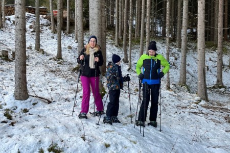 Schneeschuhwanderung mit Toni sen. zur Grafenalm