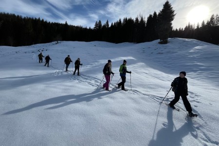 Schneeschuhwanderung mit Toni sen. zur Grafenalm