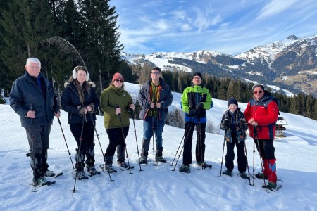 Schneeschuhwanderung mit Toni sen. zur Grafenalm