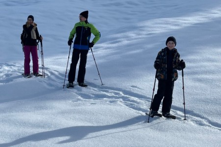 Schneeschuhwanderung mit Toni sen. zur Grafenalm