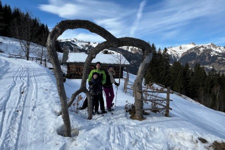 Schneeschuhwanderung mit Toni sen. zur Grafenalm