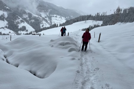 Schneeschuhwanderung mit Toni sen. zur Grafenalm